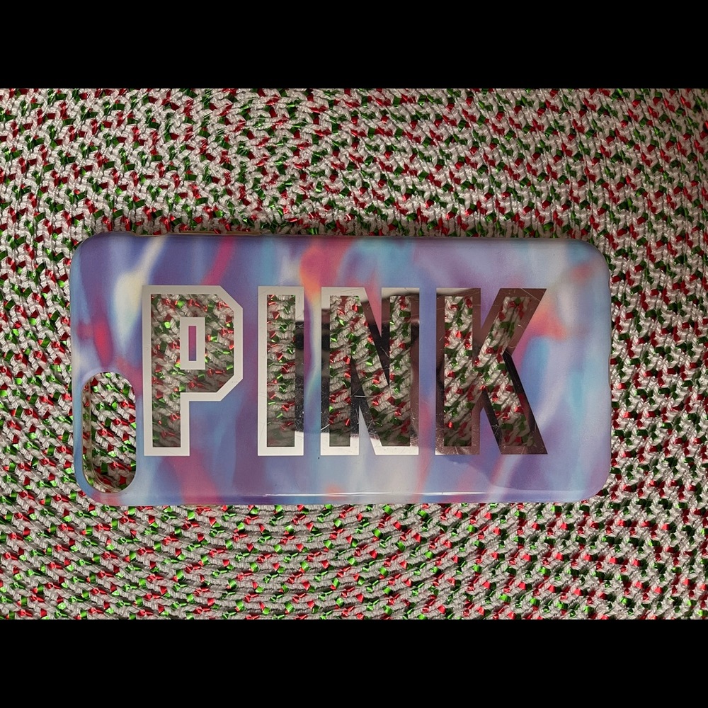 PINK tie-dye iphone 8 plus case